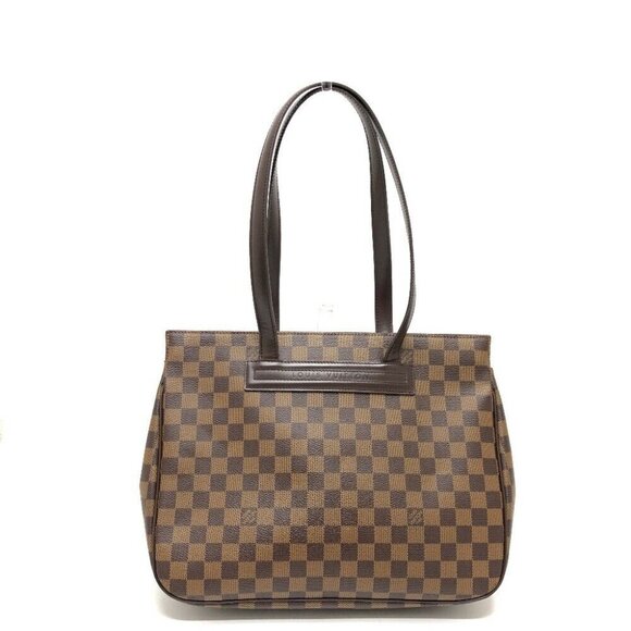 LOUIS VUITTON Parioli Shoulder bag Tote Bag Damier Canvas Brown/Orange - Picture 1 of 12